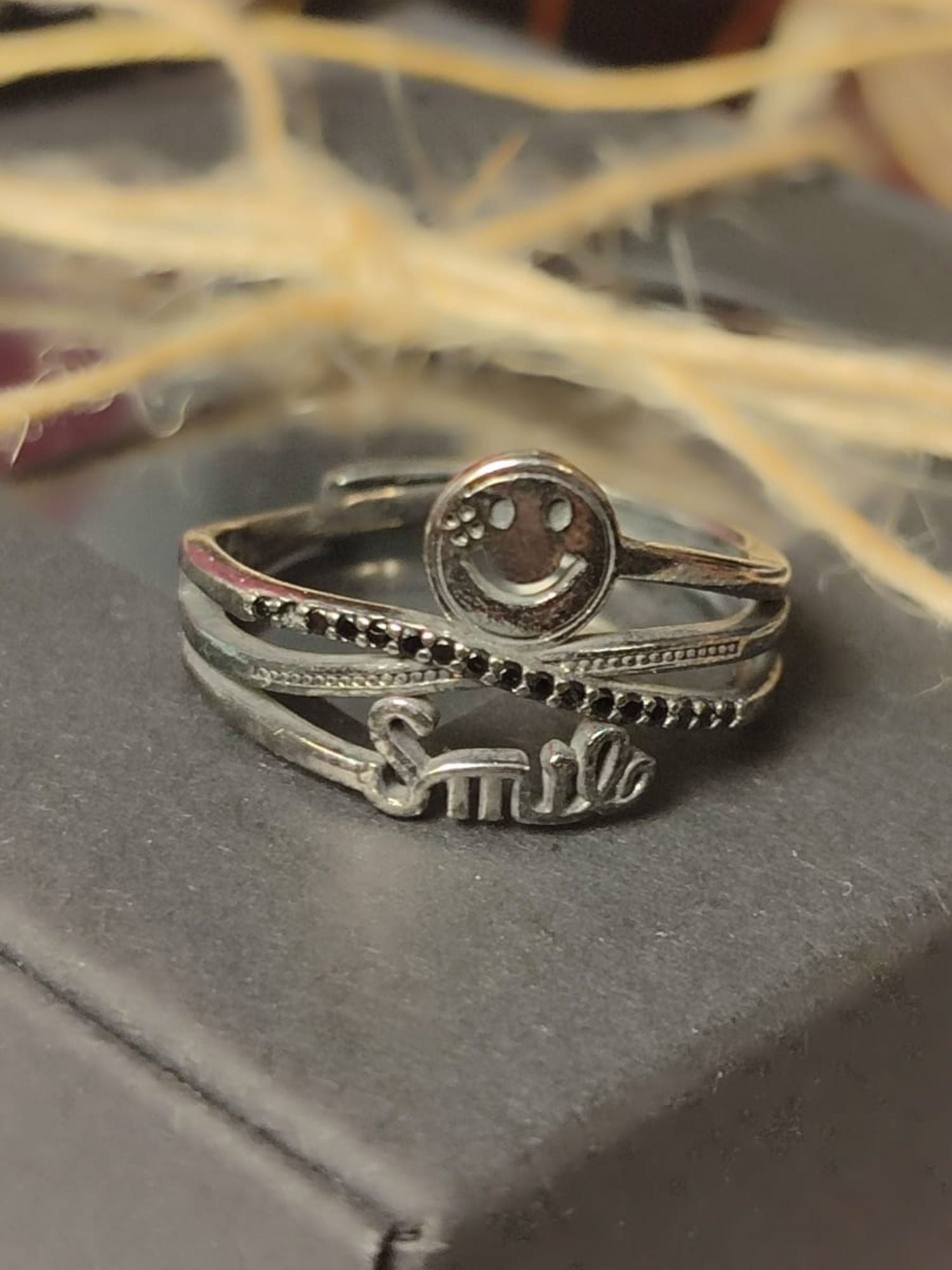 Prilagodljivi kreativni prsten od 925 srebra