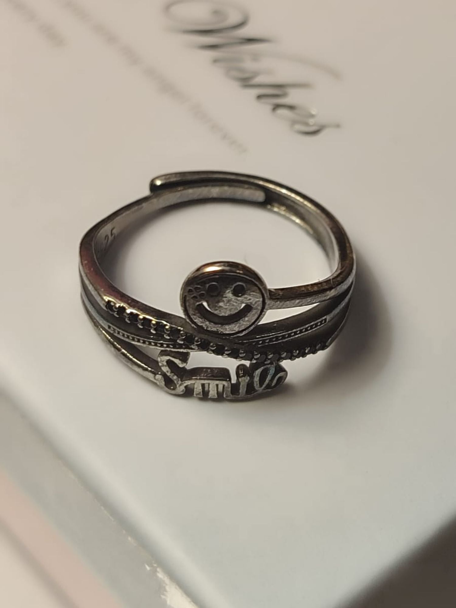 Prilagodljivi kreativni prsten od 925 srebra