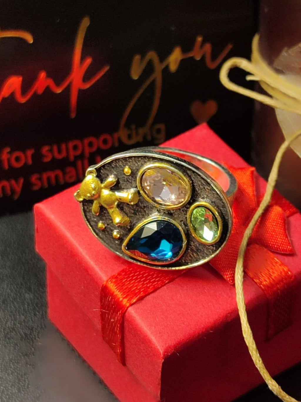 Vintage prsten sa mozaicima