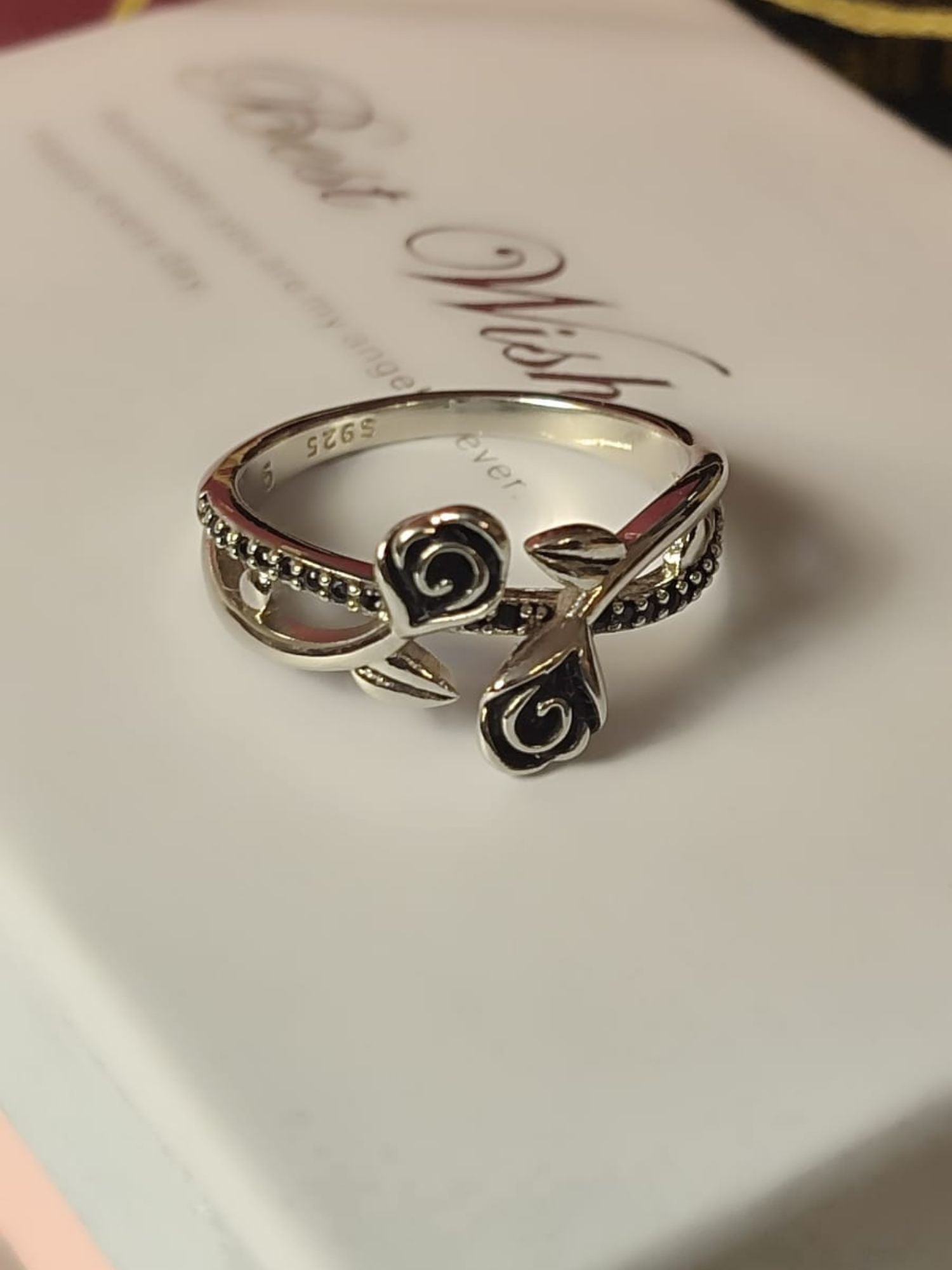 Prsten sa ružama s925