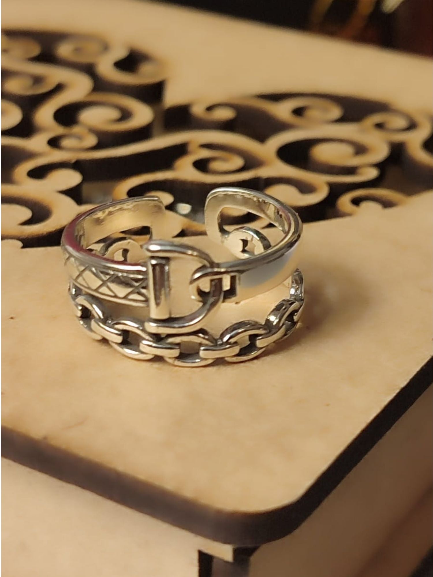 Elegantan prilagodljivi prsten od 925 srebra