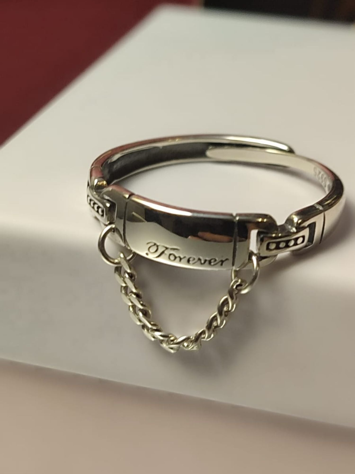 Izvanredan prilagodljivi prsten za valentinovo od 925 srebra