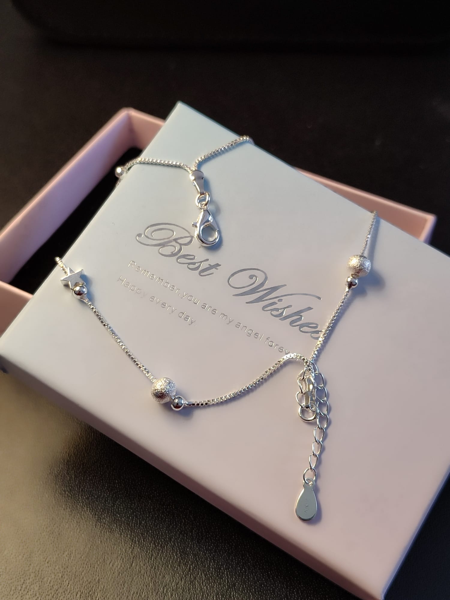 Kreativna srebrna 925 narukvica sa privjeskom