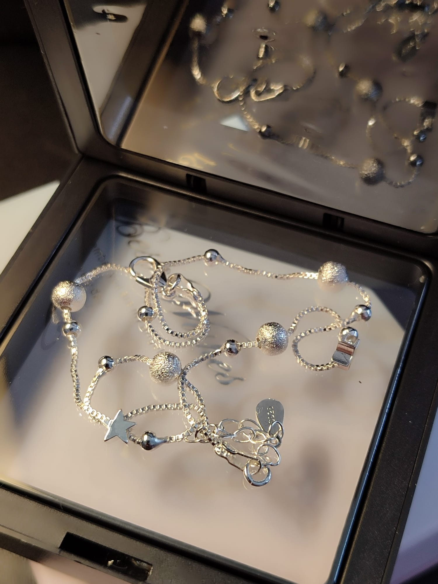 Kreativna srebrna 925 narukvica sa privjeskom