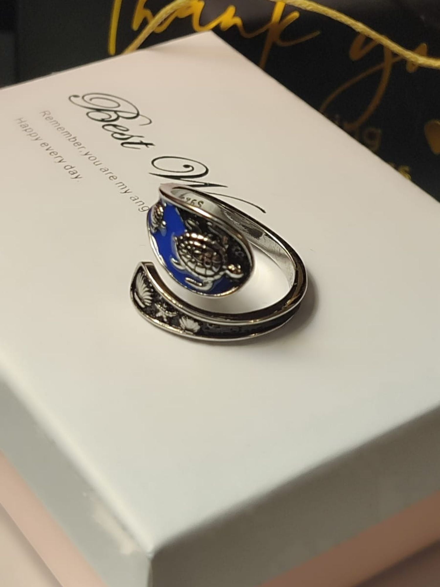 Prilagodljivi vintage prsten od 925 srebra