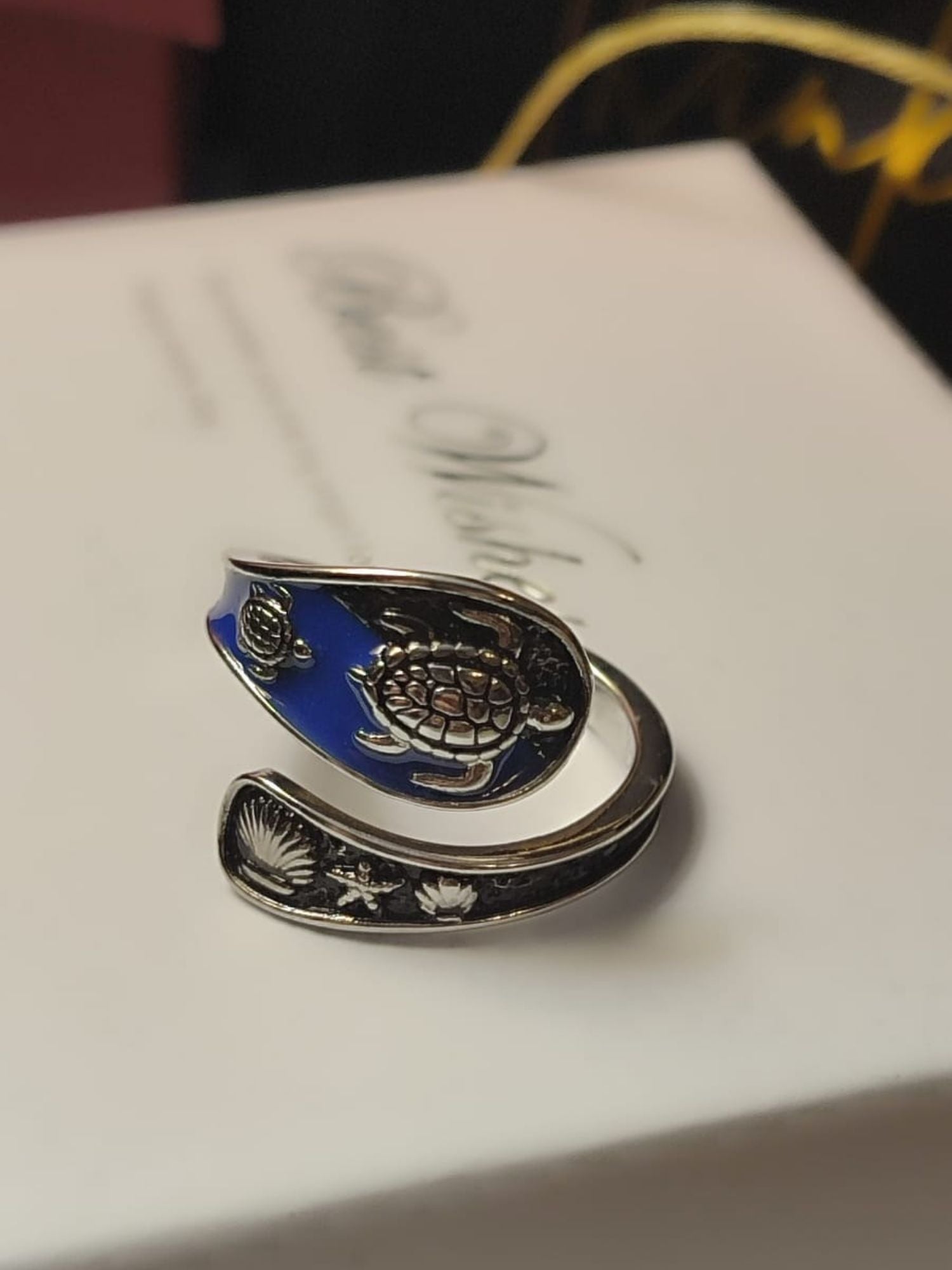 Prilagodljivi vintage prsten od 925 srebra