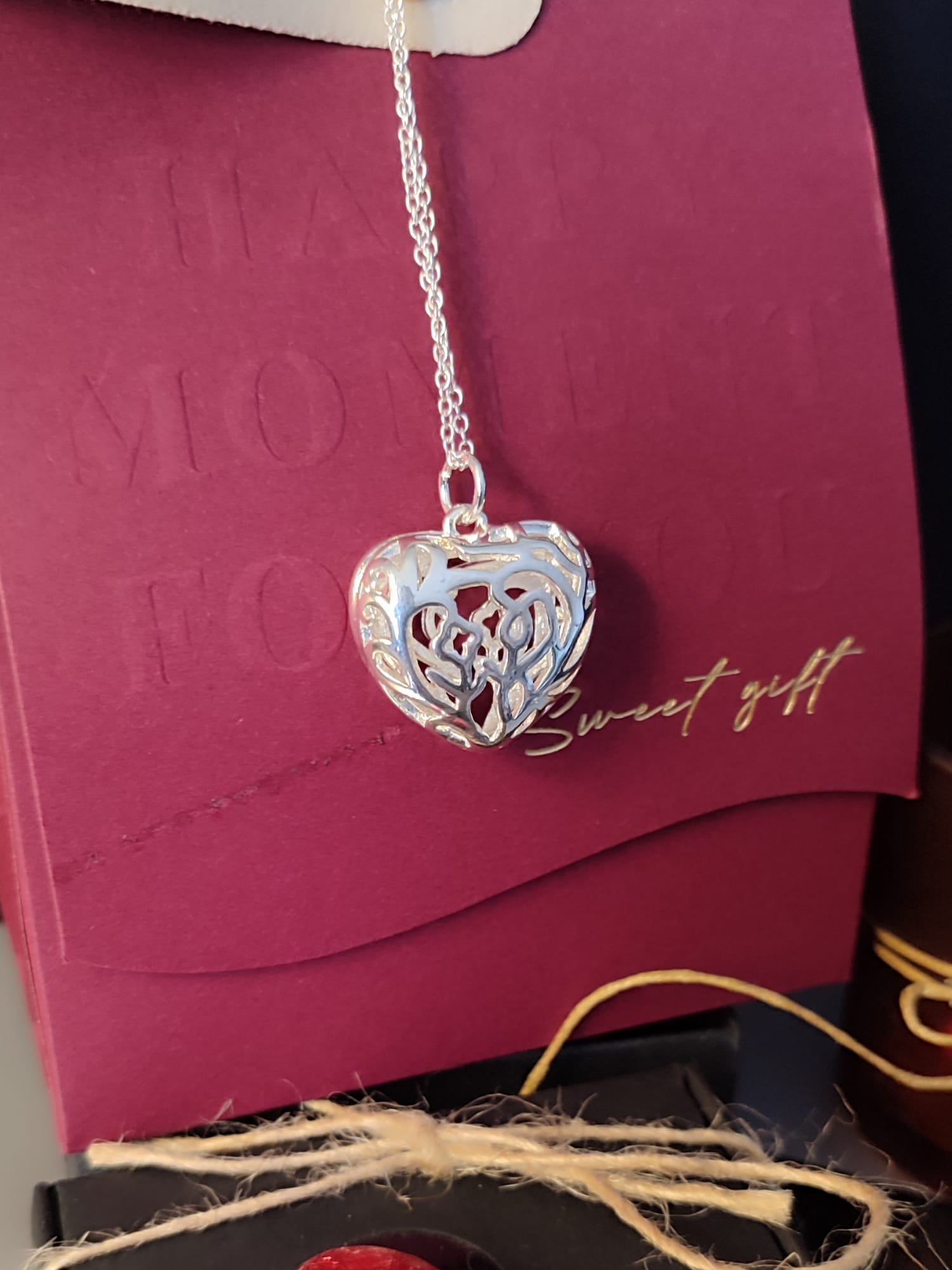 Ogrlica u obliku srca od 925 srebra