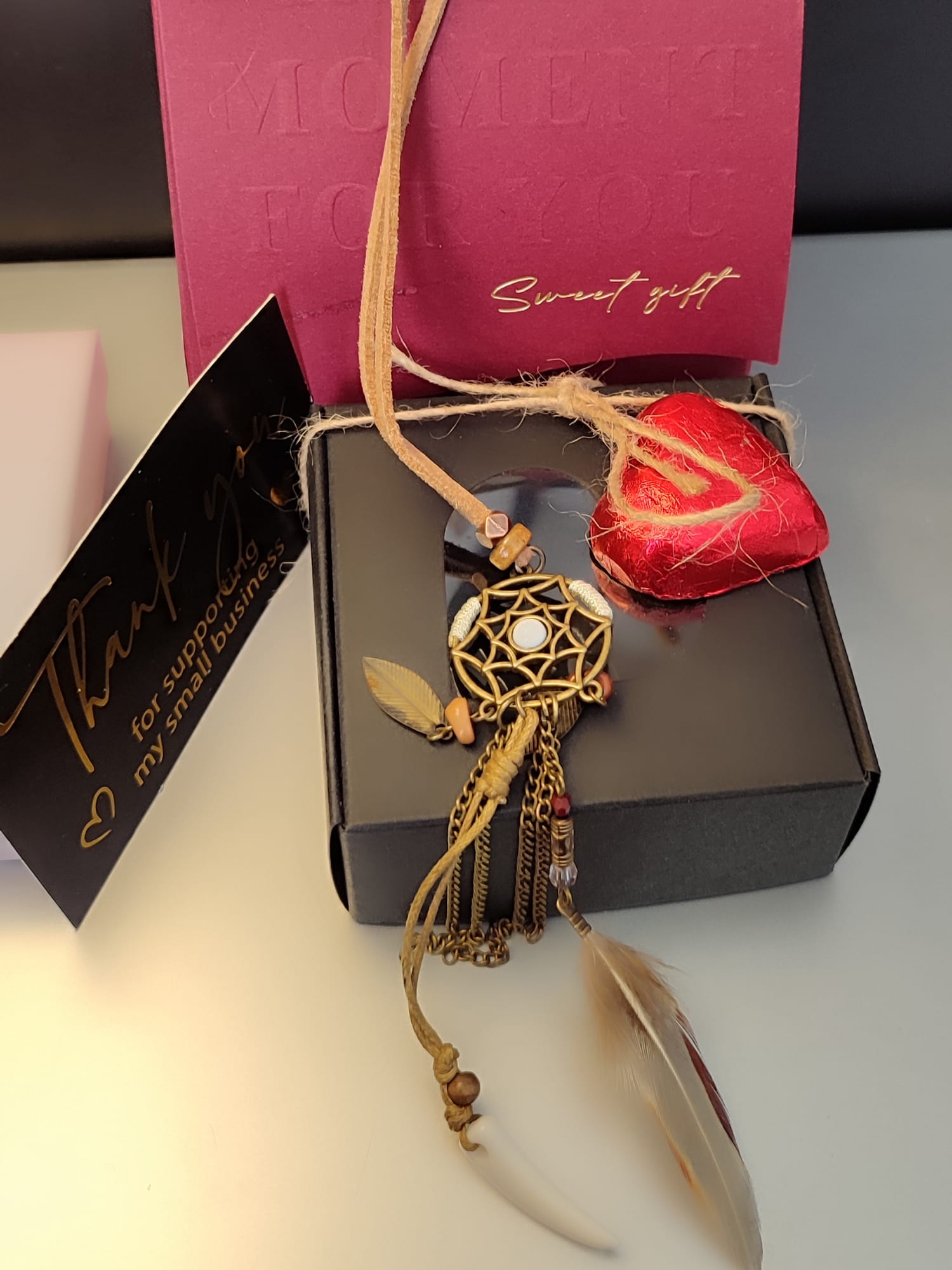 Vintage boho ogrlica