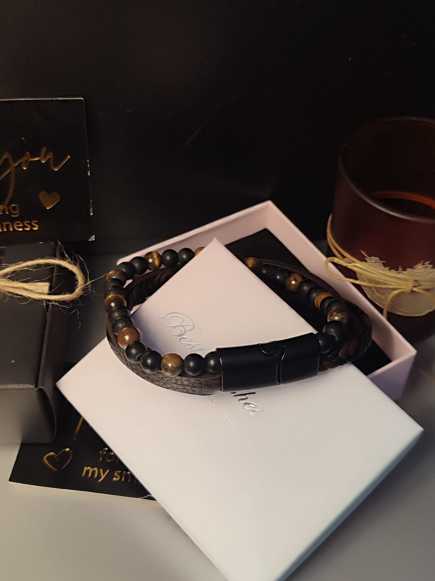 Kožna muška narukvica